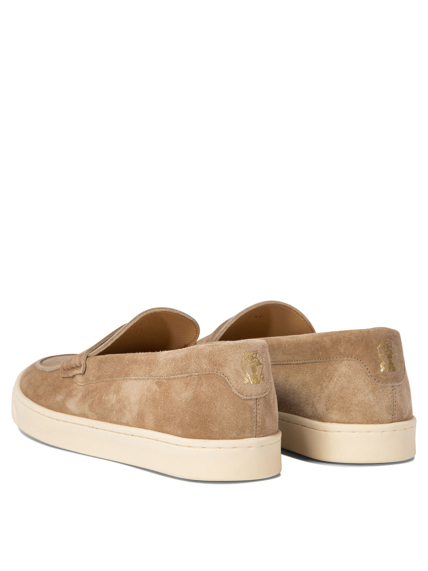 BRUNELLO CUCINELLI Beige Suede loafers